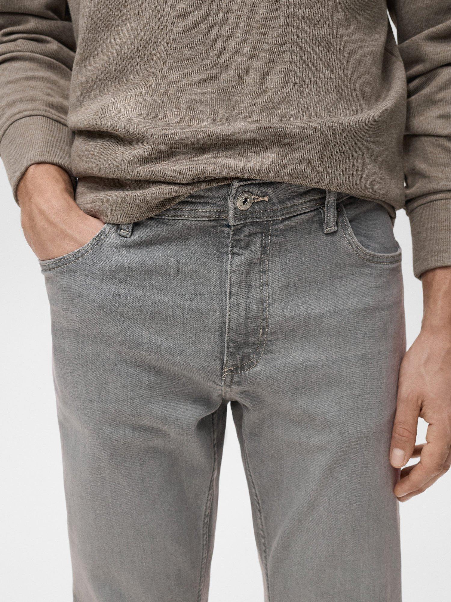 Product image 6 of 8, which shows Mango Jan Slim Fit Jeans, Open Grey, 29
