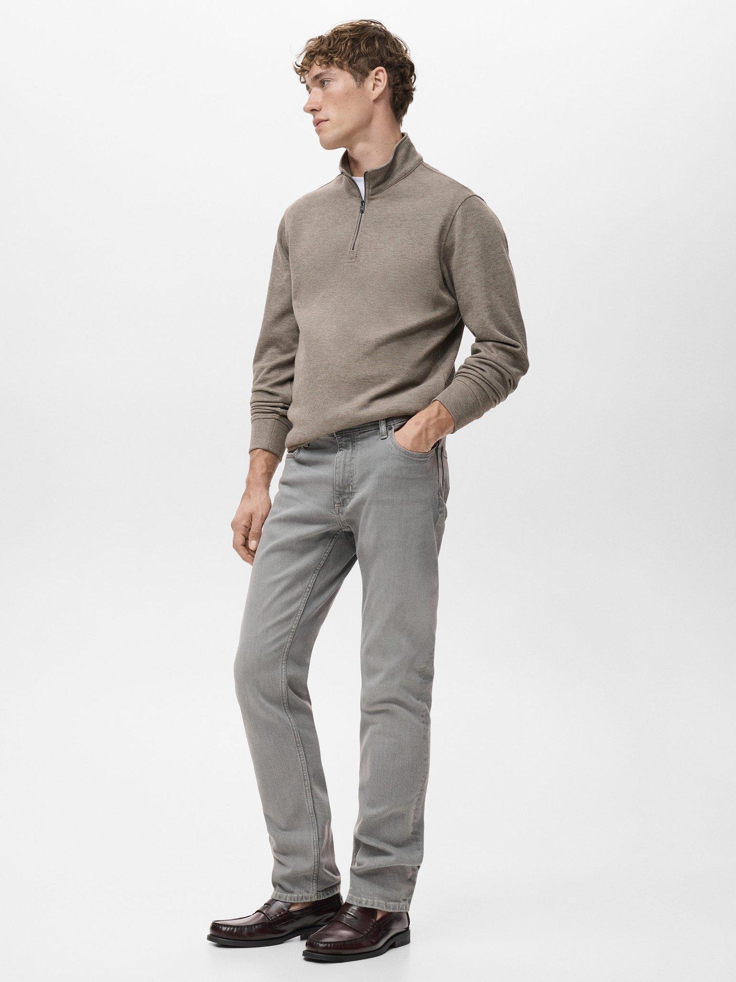 Product image 7 of 8, which shows Mango Jan Slim Fit Jeans, Open Grey, 29