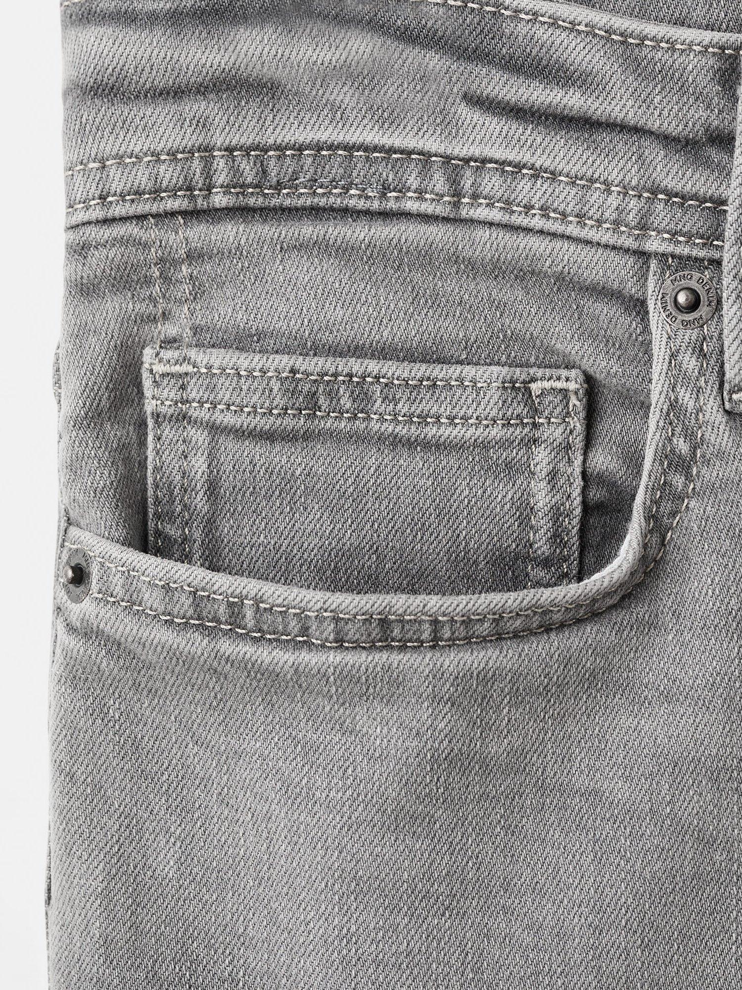 Product image 8 of 8, which shows Mango Jan Slim Fit Jeans, Open Grey, 29