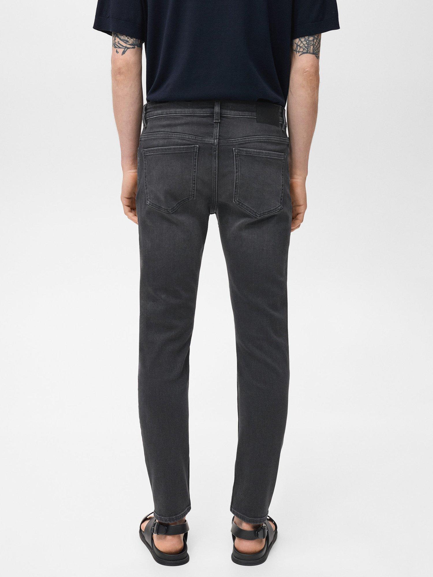 Product image 4 of 8, which shows Mango Jude Skinny Fit Jeans, Open Grey, 36