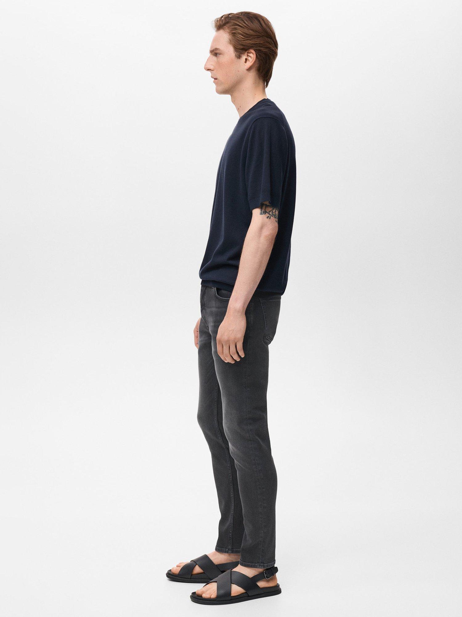 Product image 7 of 8, which shows Mango Jude Skinny Fit Jeans, Open Grey, 36
