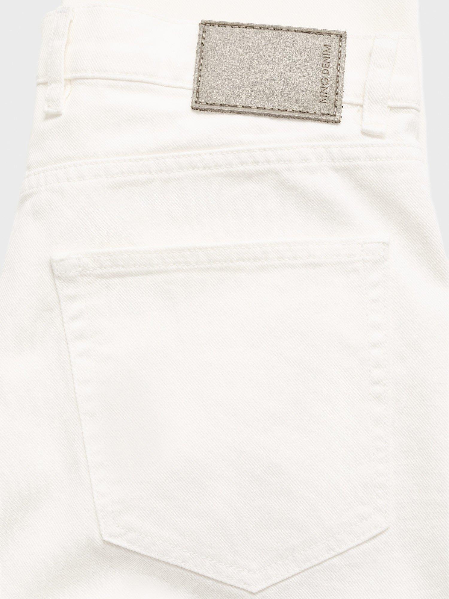 Product image 5 of 8, which shows Mango Lori Tapered Fit Jeans, Natural White, 32