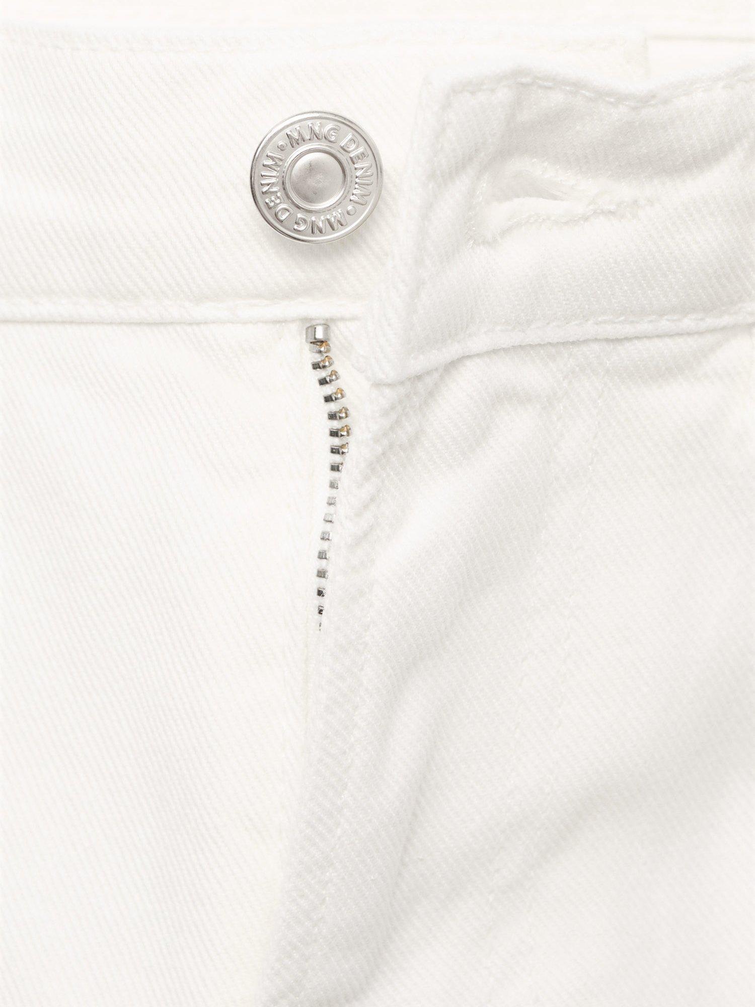 Product image 8 of 8, which shows Mango Lori Tapered Fit Jeans, Natural White, 32
