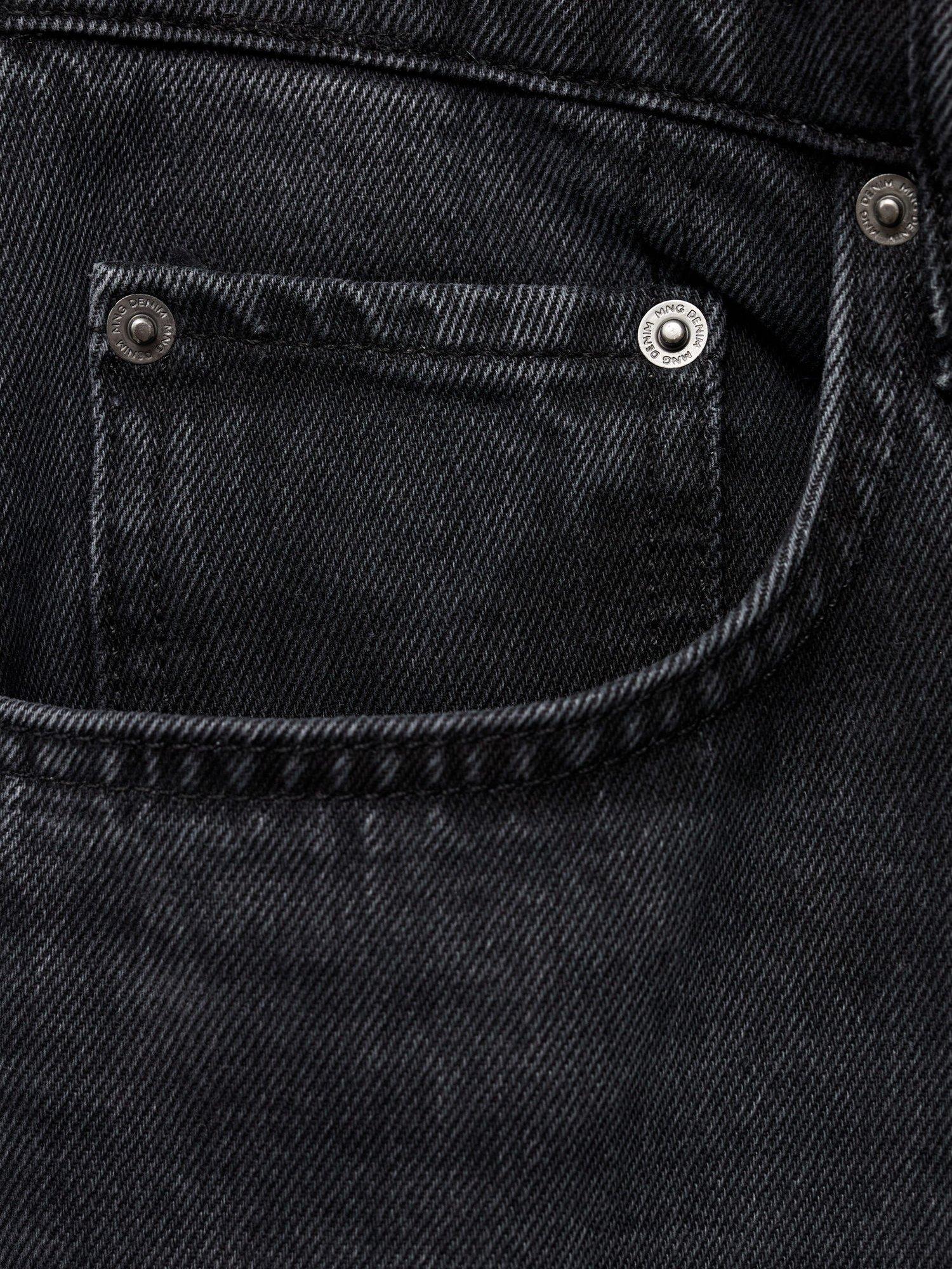 Product image 8 of 8, which shows Mango Moby Straight Mid Rise Jeans, Open Grey, 31
