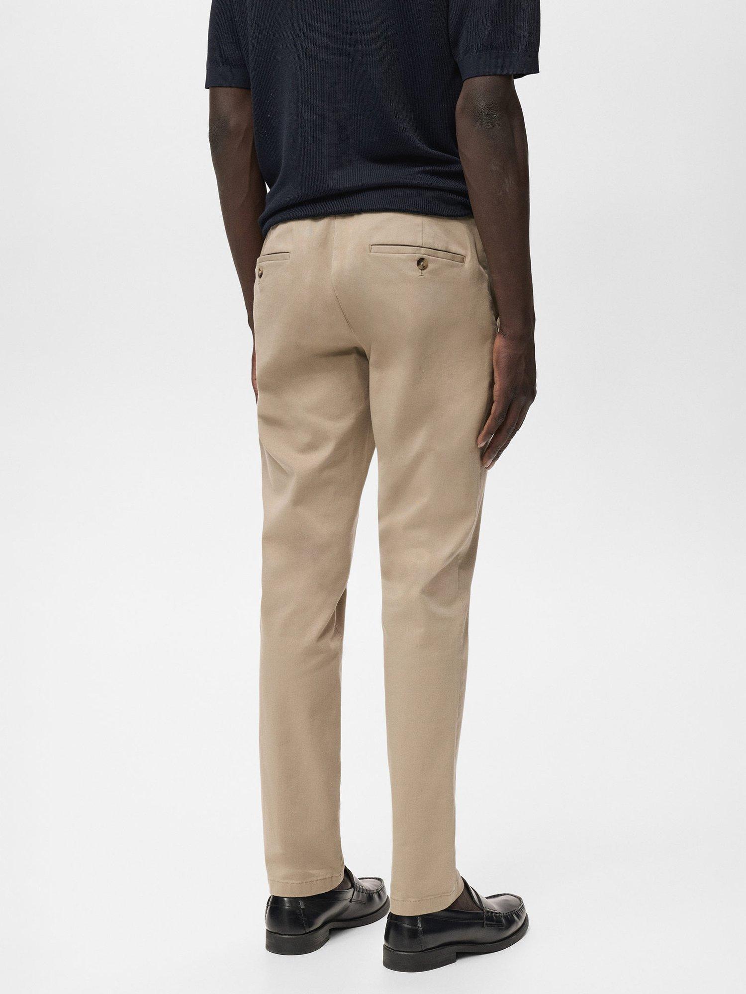 Product image 4 of 8, which shows Mango Barna Straight Fit Chinos, Light Beige, 30