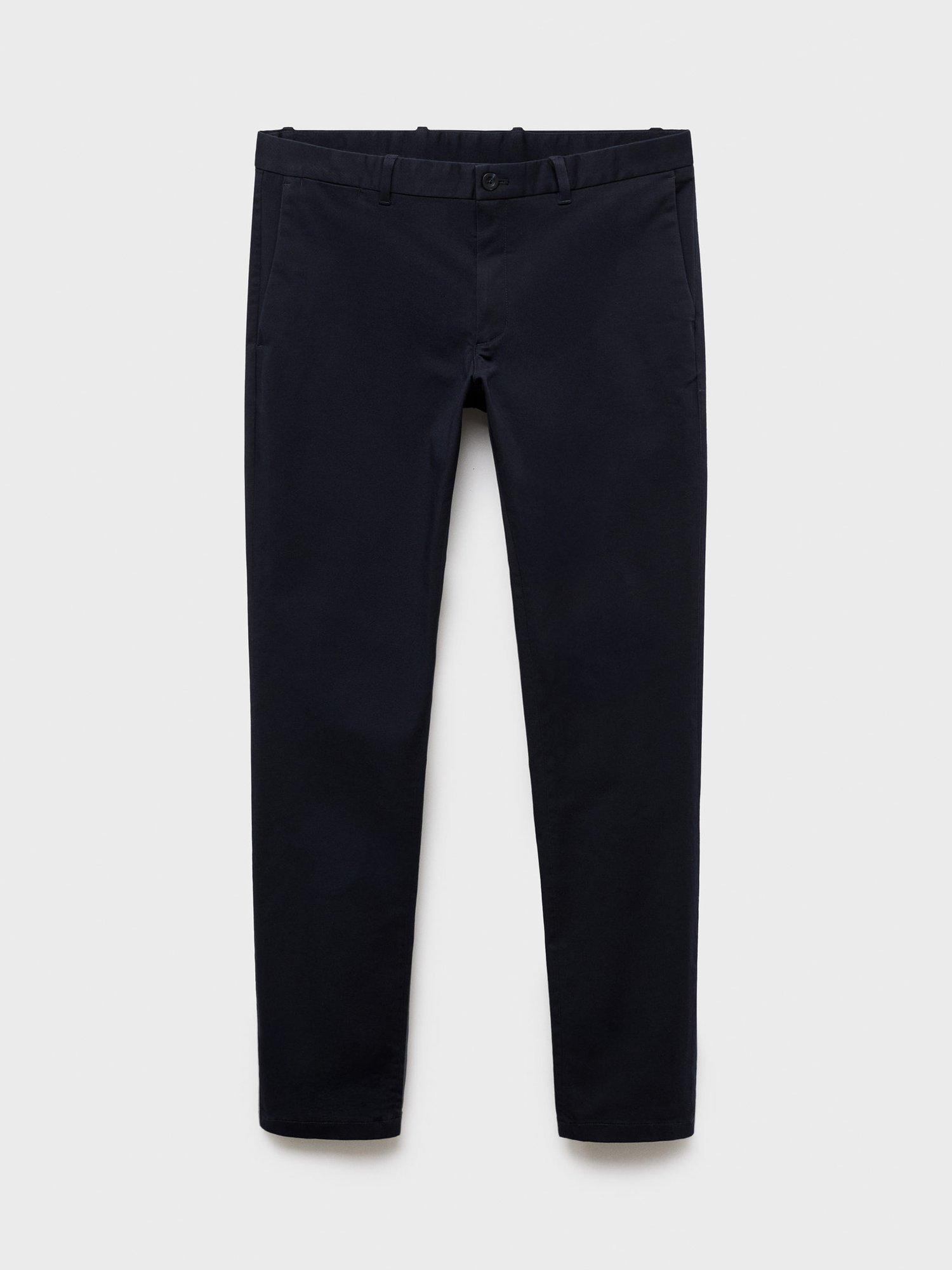 Product image 3 of 8, which shows Mango Barna Straight Fit Chinos, Navy, 30
