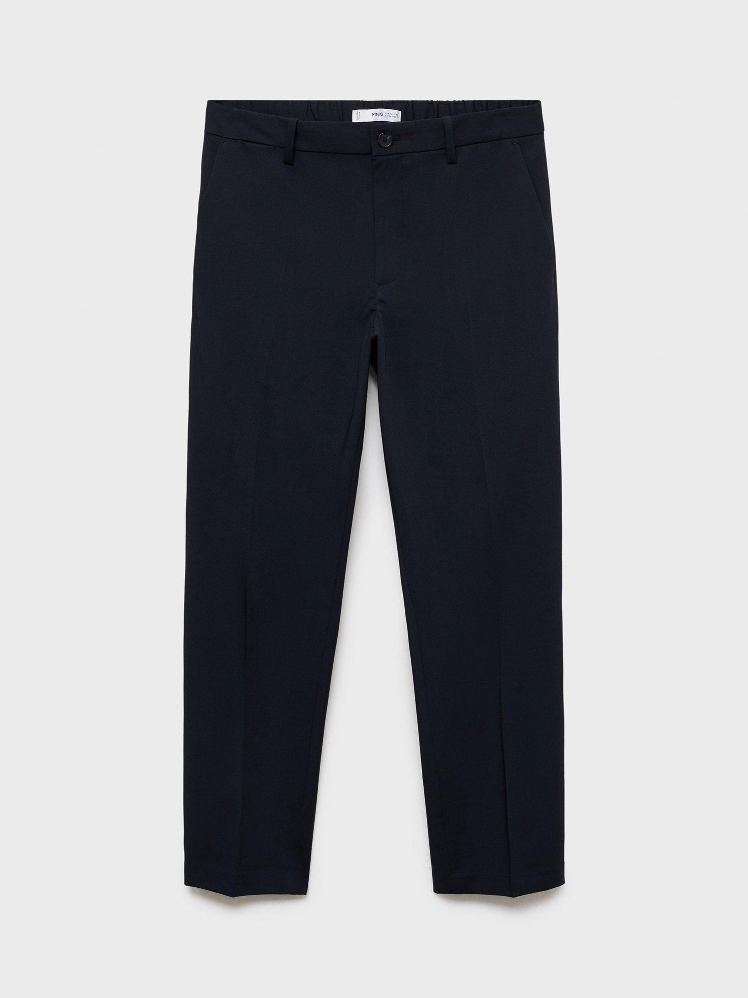 Product image 3 of 8, which shows Mango Bologna Straight Leg Chinos, Navy, 30