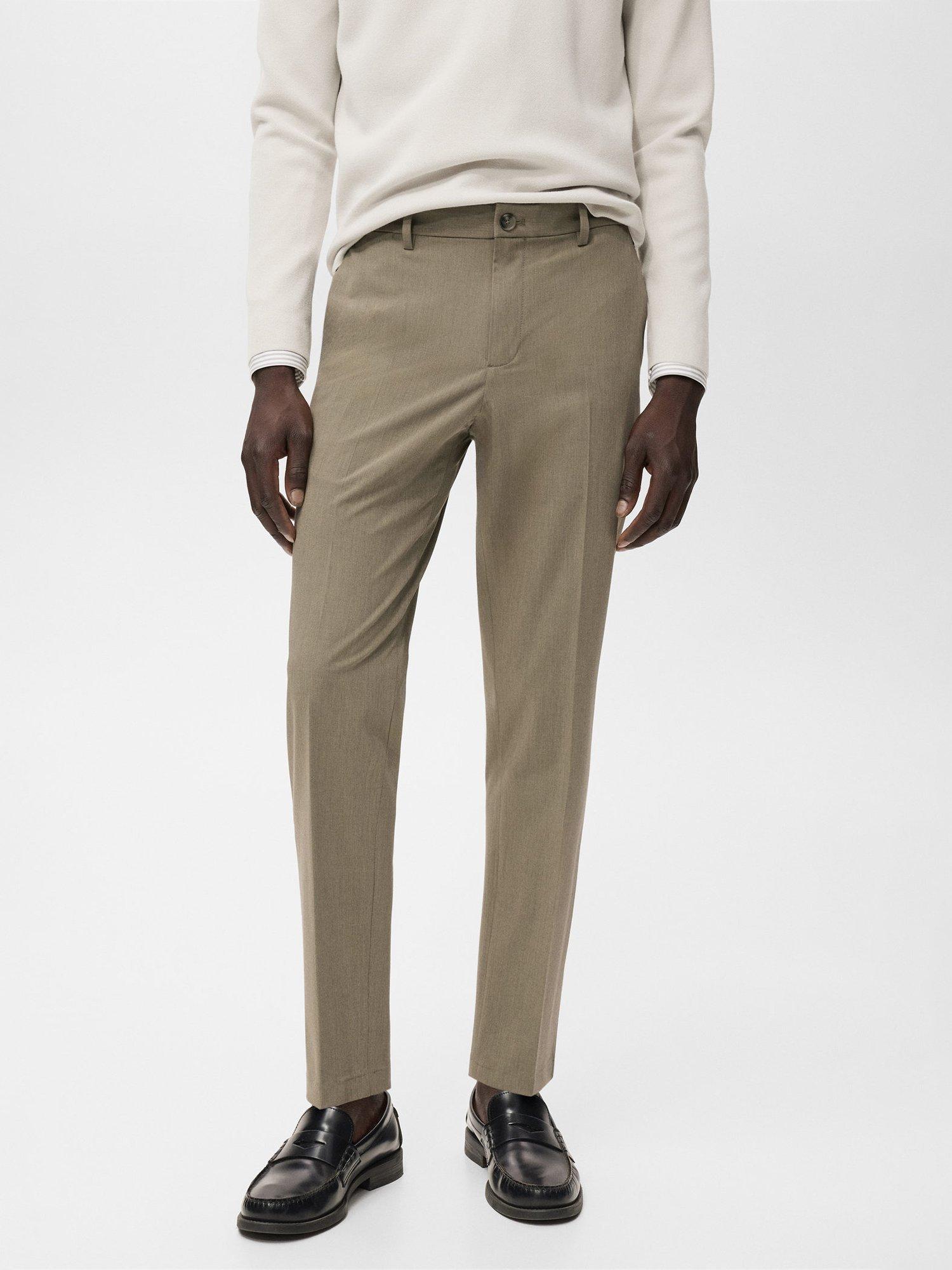 Product image 1 of 8, which shows Mango Bologna Straight Leg Chinos, Khaki, 30