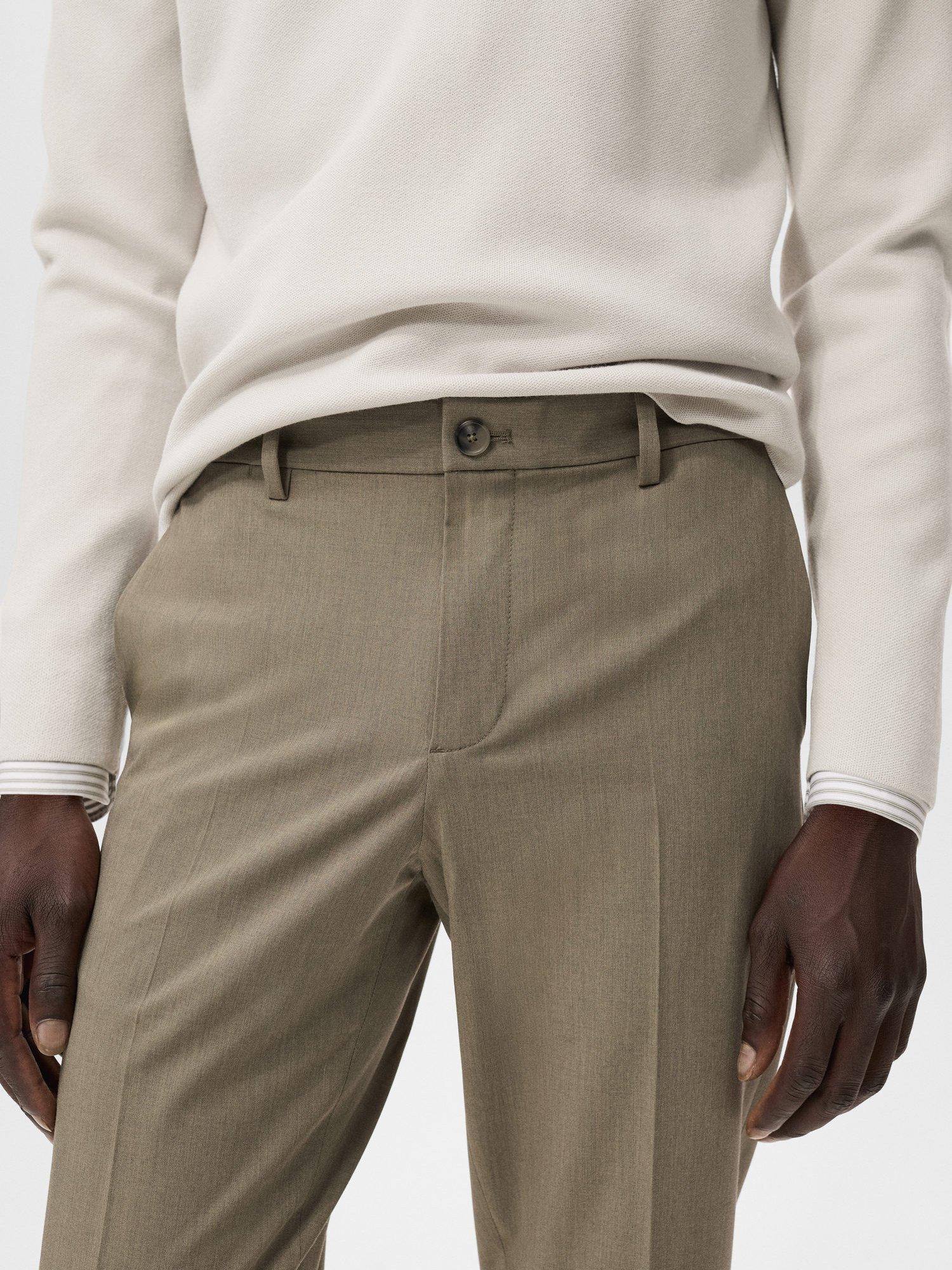 Product image 6 of 8, which shows Mango Bologna Straight Leg Chinos, Khaki, 30