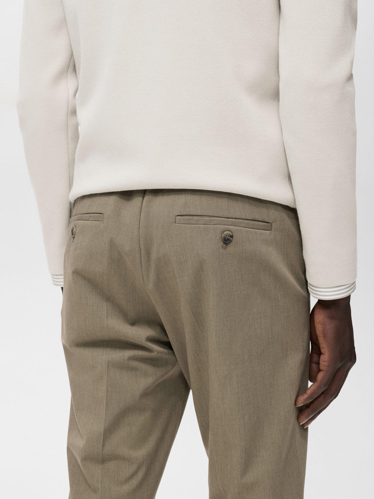 Product image 7 of 8, which shows Mango Bologna Straight Leg Chinos, Khaki, 30