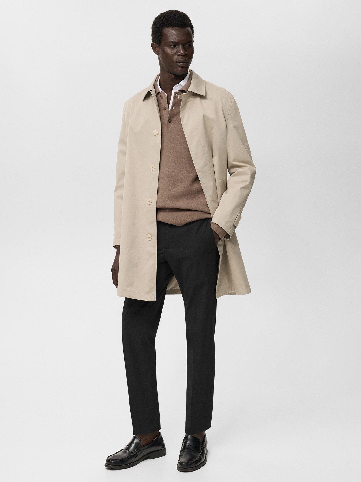 Product image 2 of 8, which shows Mango Bologna Straight Leg Chinos, Black, 34