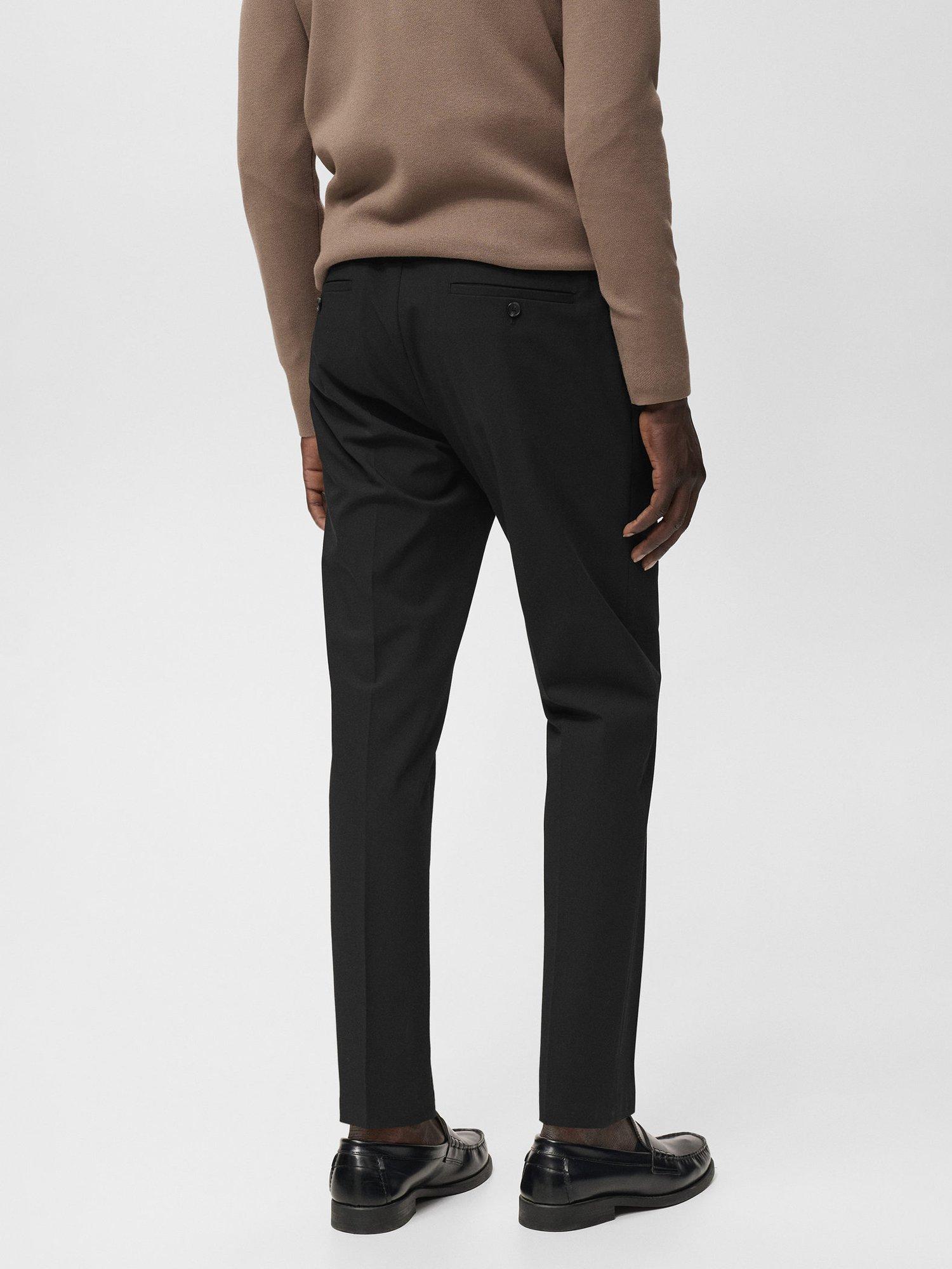 Product image 4 of 8, which shows Mango Bologna Straight Leg Chinos, Black, 34