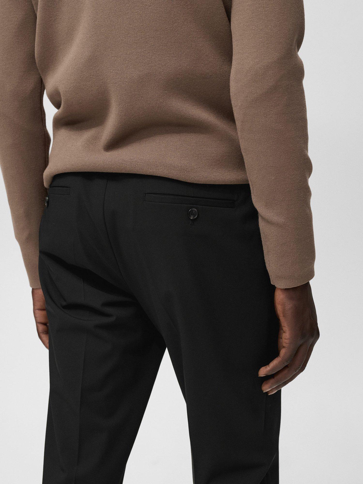 Product image 7 of 8, which shows Mango Bologna Straight Leg Chinos, Black, 34