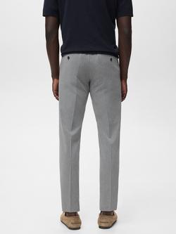 Mango Bologna Cropped Trousers - view 2, Light Grey