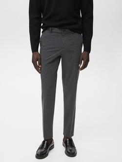 Mango Bologna Straight Leg Chinos, Grey