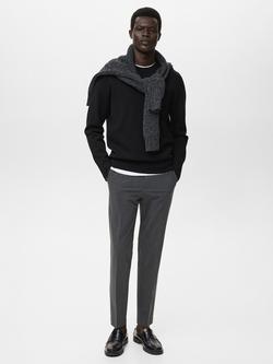 Mango Bologna Straight Leg Chinos - view 2, Grey