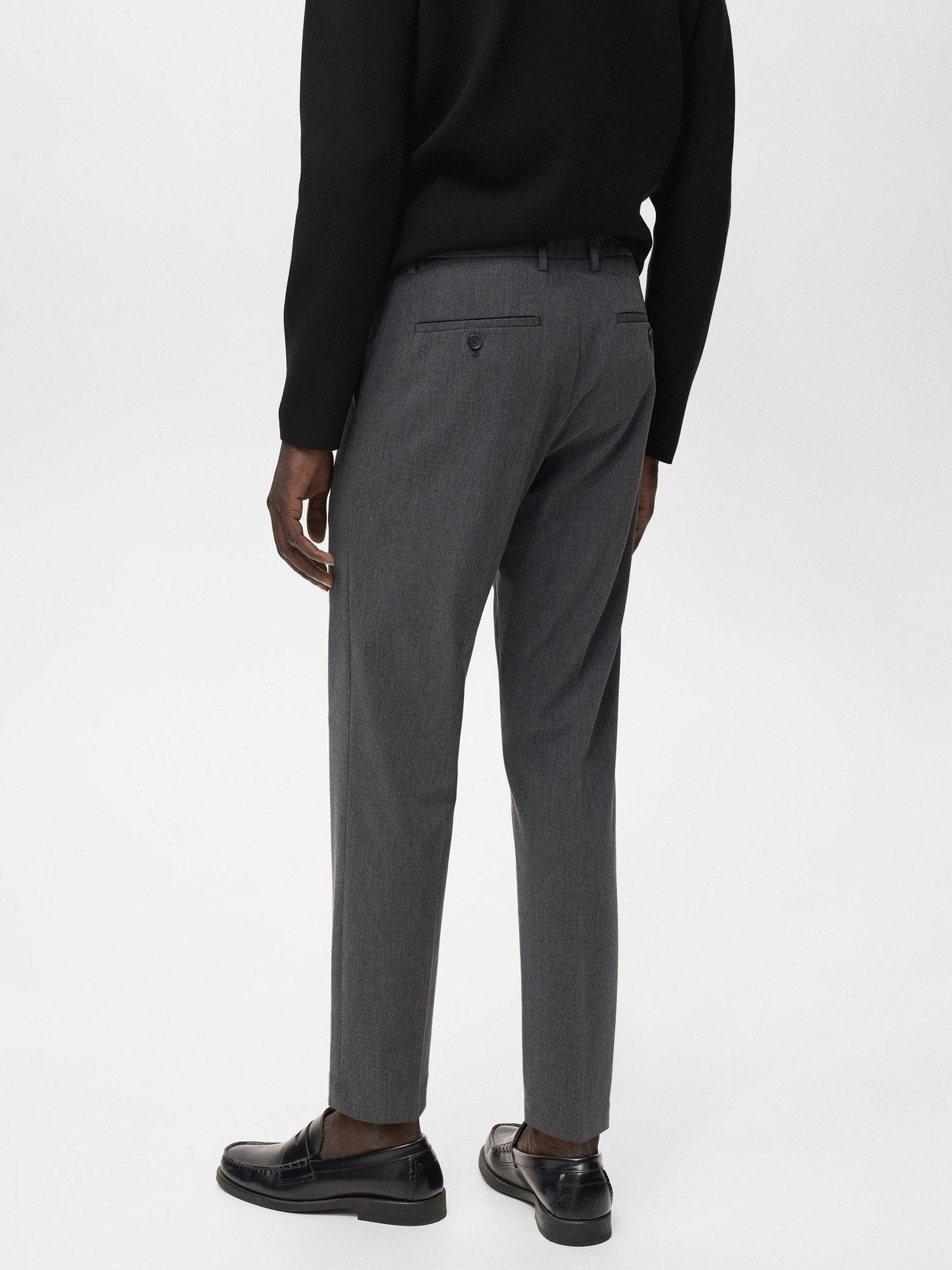 Product image 4 of 7, which shows Mango Bologna Straight Leg Chinos, Grey, 30