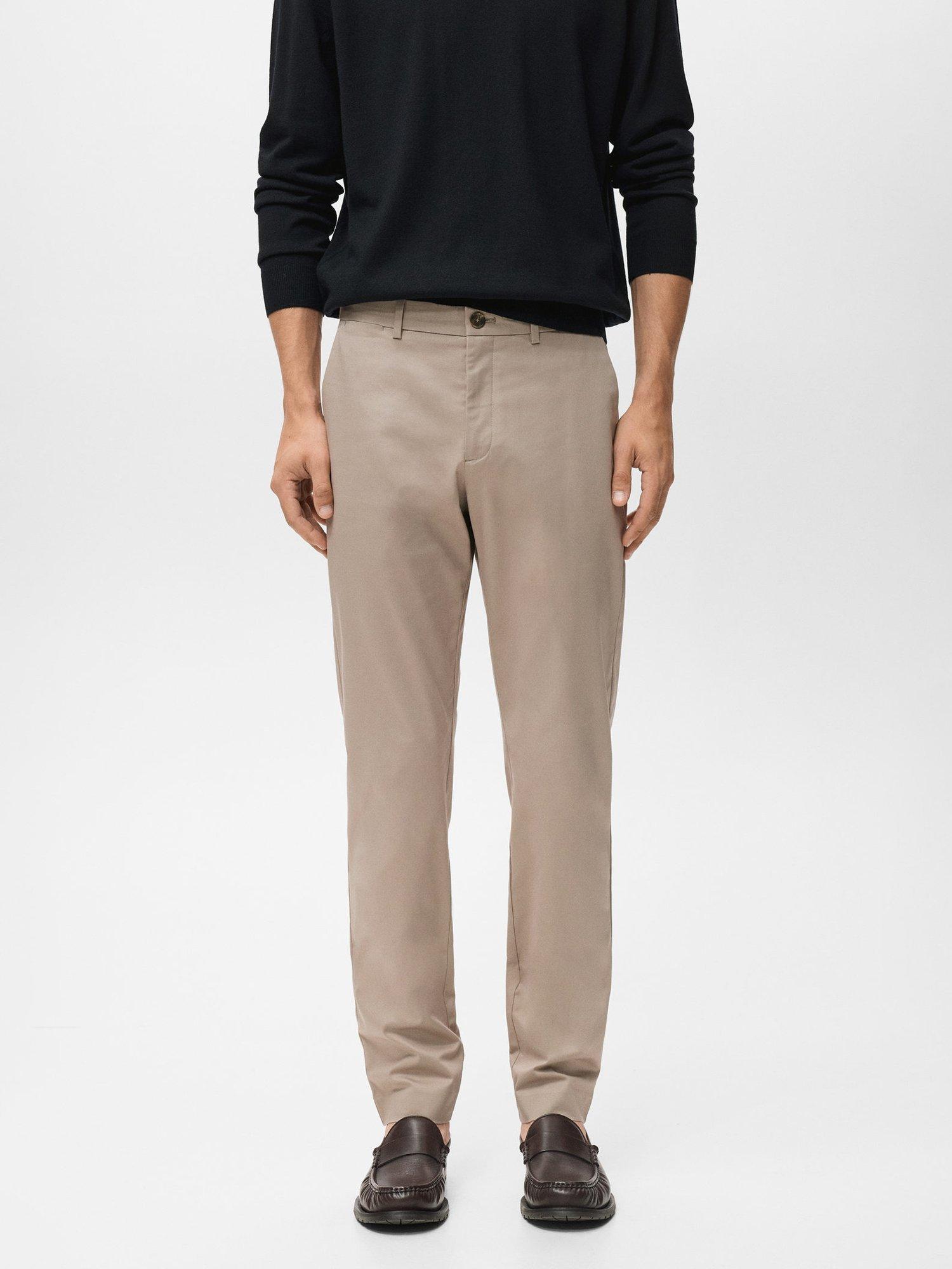 Product image 1 of 8, which shows Mango Dublino Straight Leg Chinos, Light Beige, 30