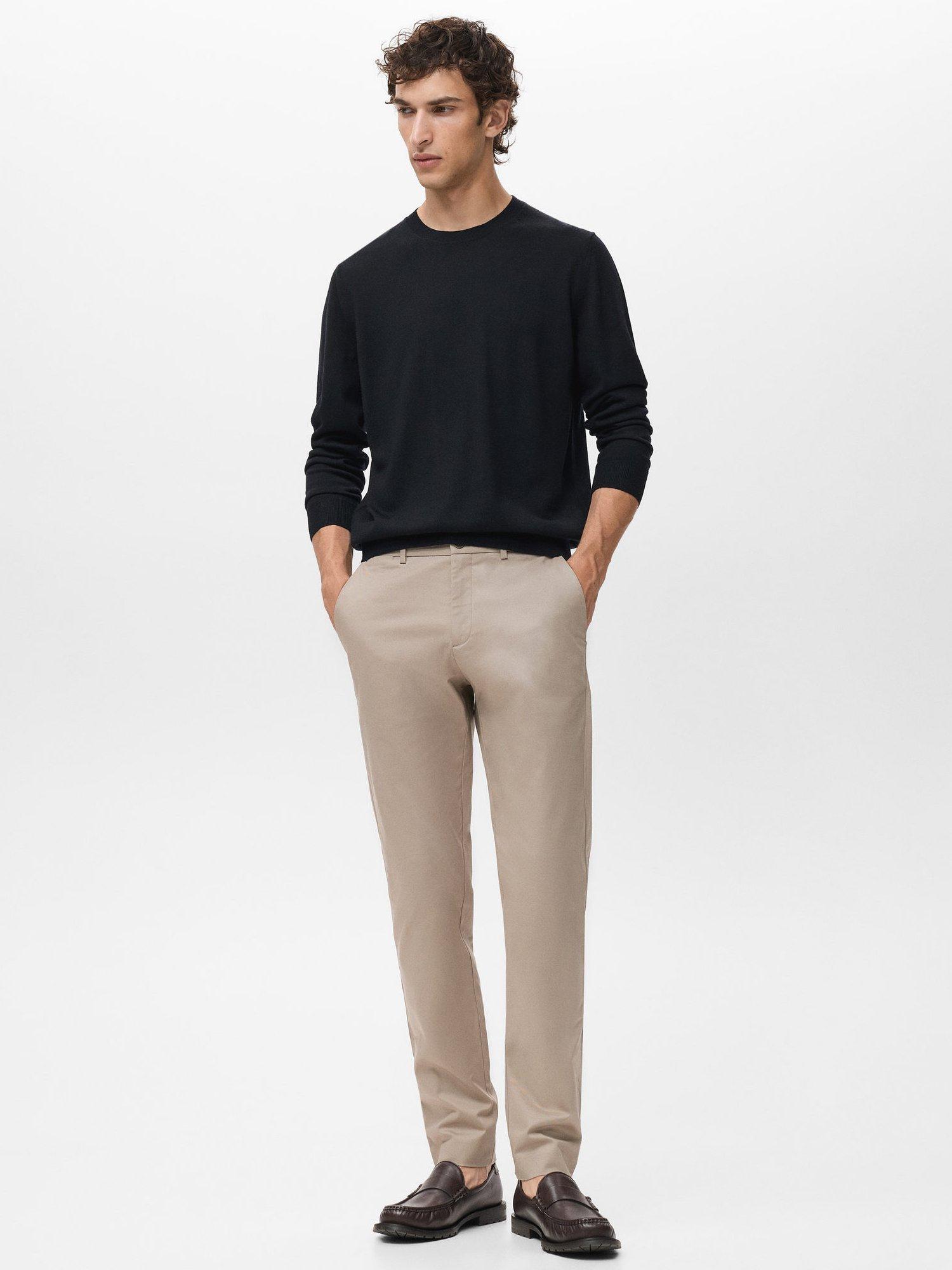 Product image 2 of 8, which shows Mango Dublino Straight Leg Chinos, Light Beige, 30