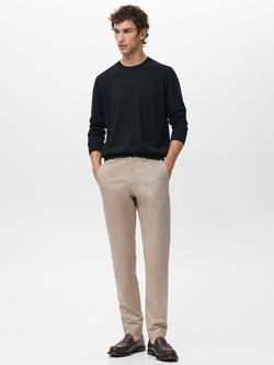 Mango Dublino Straight Leg Chinos - view 2, Light Beige