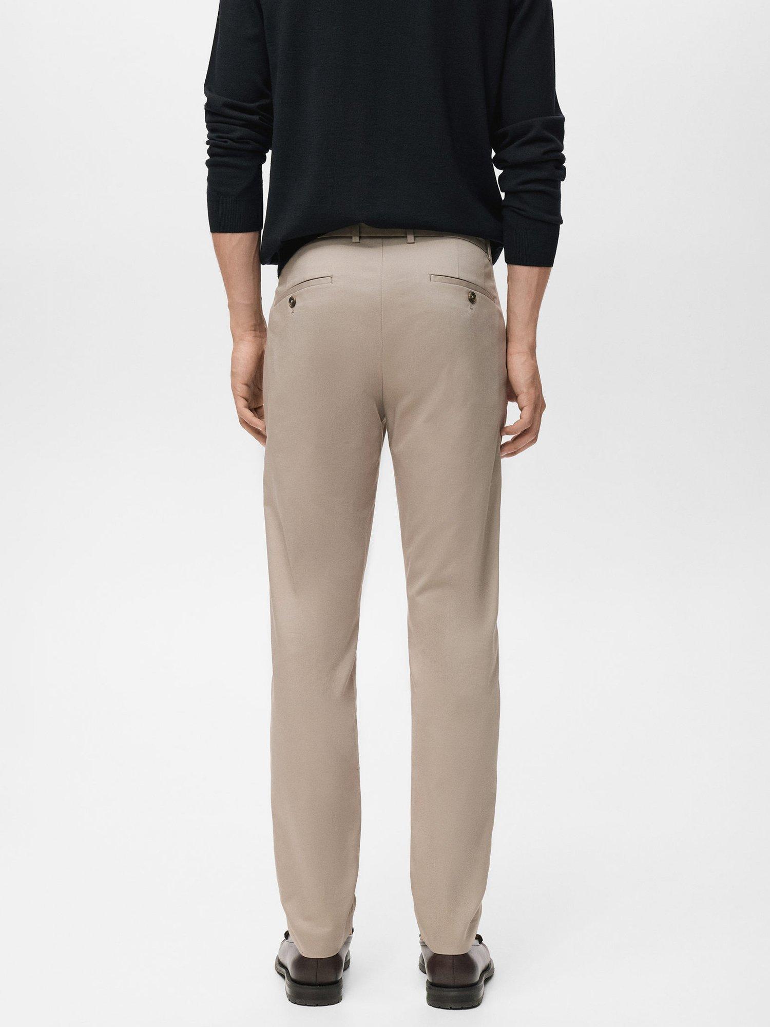 Product image 4 of 8, which shows Mango Dublino Straight Leg Chinos, Light Beige, 30