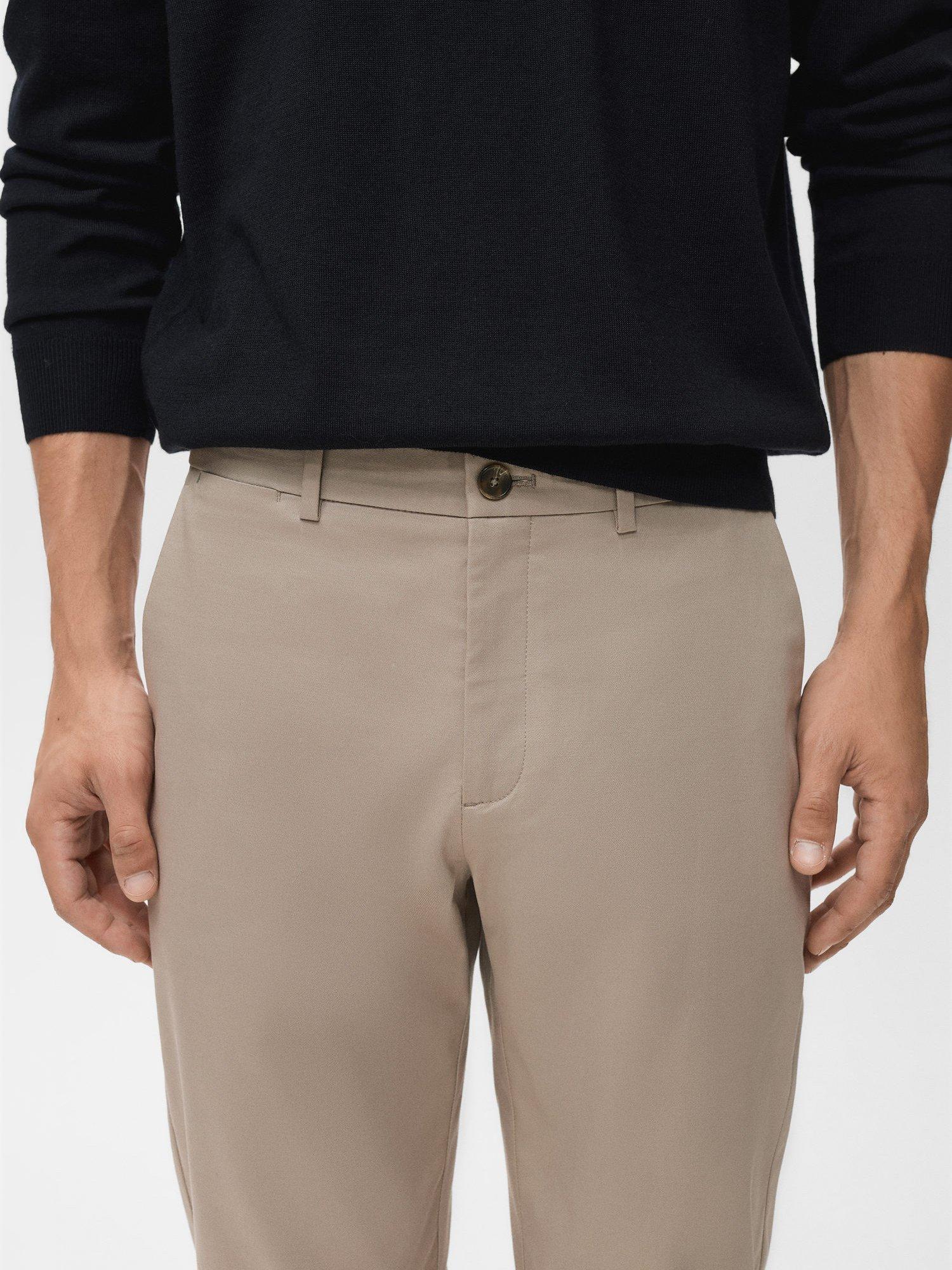 Product image 6 of 8, which shows Mango Dublino Straight Leg Chinos, Light Beige, 30