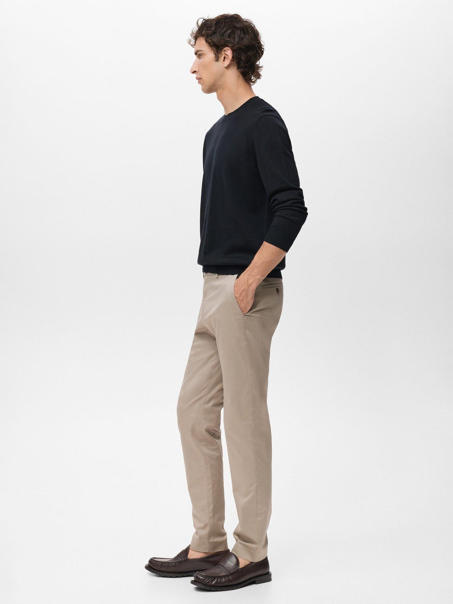 Product image 7 of 8, which shows Mango Dublino Straight Leg Chinos, Light Beige, 30