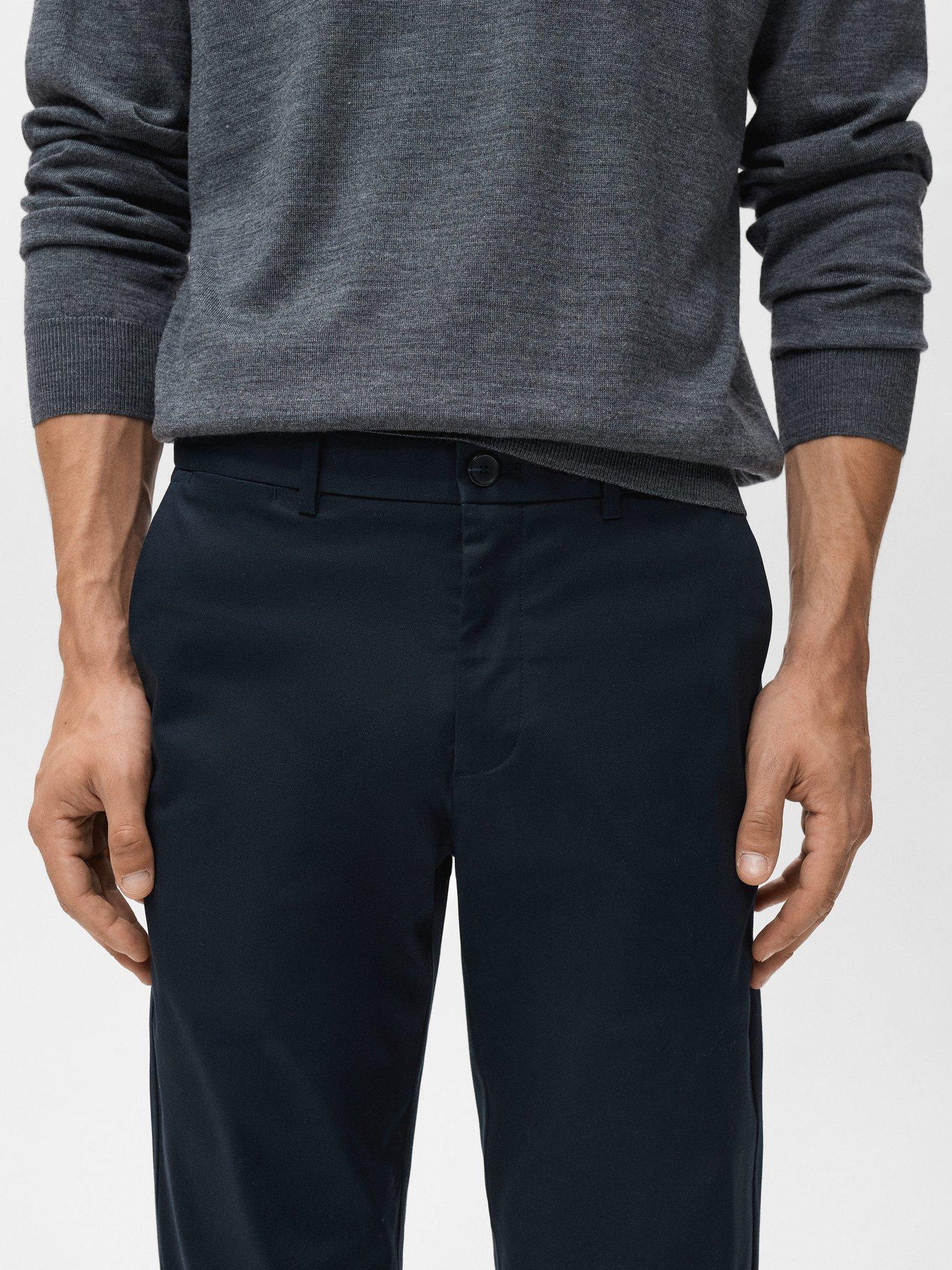 Product image 6 of 8, which shows Mango Dublino Straight Leg Chinos, Dark Blue, 30