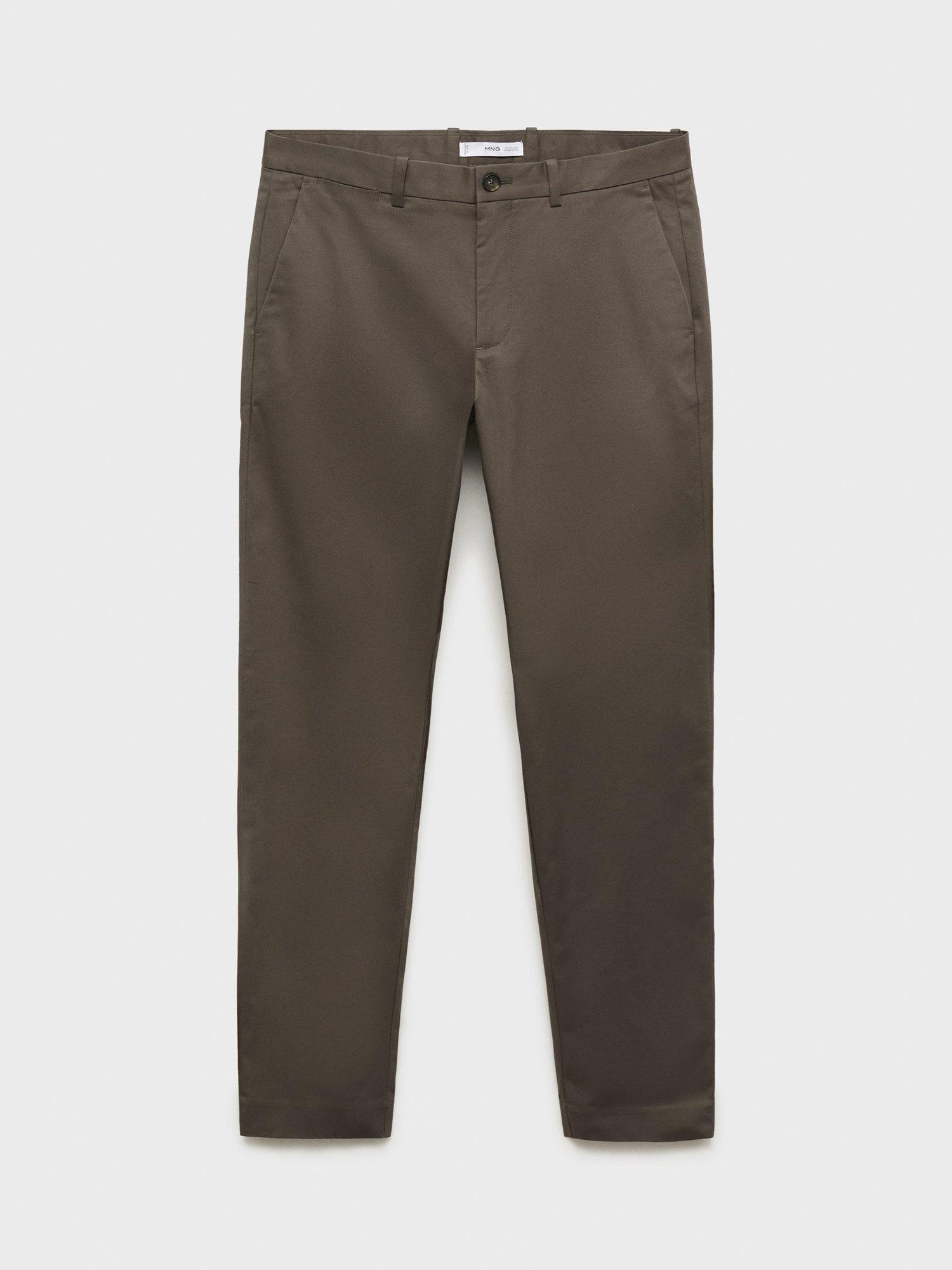 Product image 3 of 8, which shows Mango Dublino Straight Leg Chinos, Dark Brown, 30