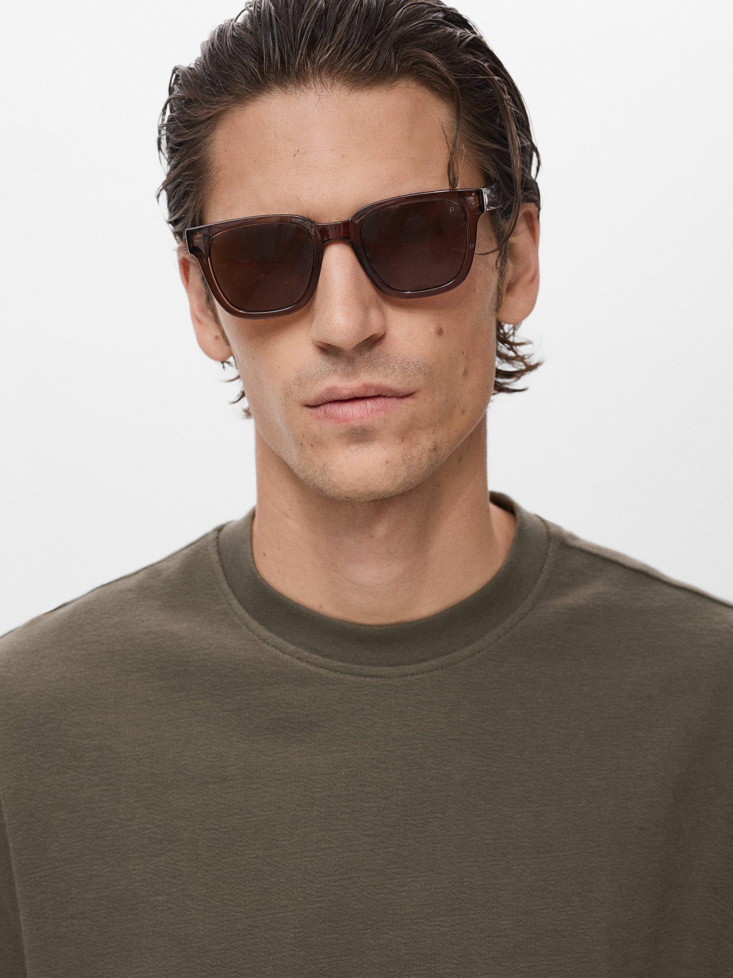 Product image 6 of 8, which shows Mango Roland Cotton T-Shirt, Medium Brown, XS