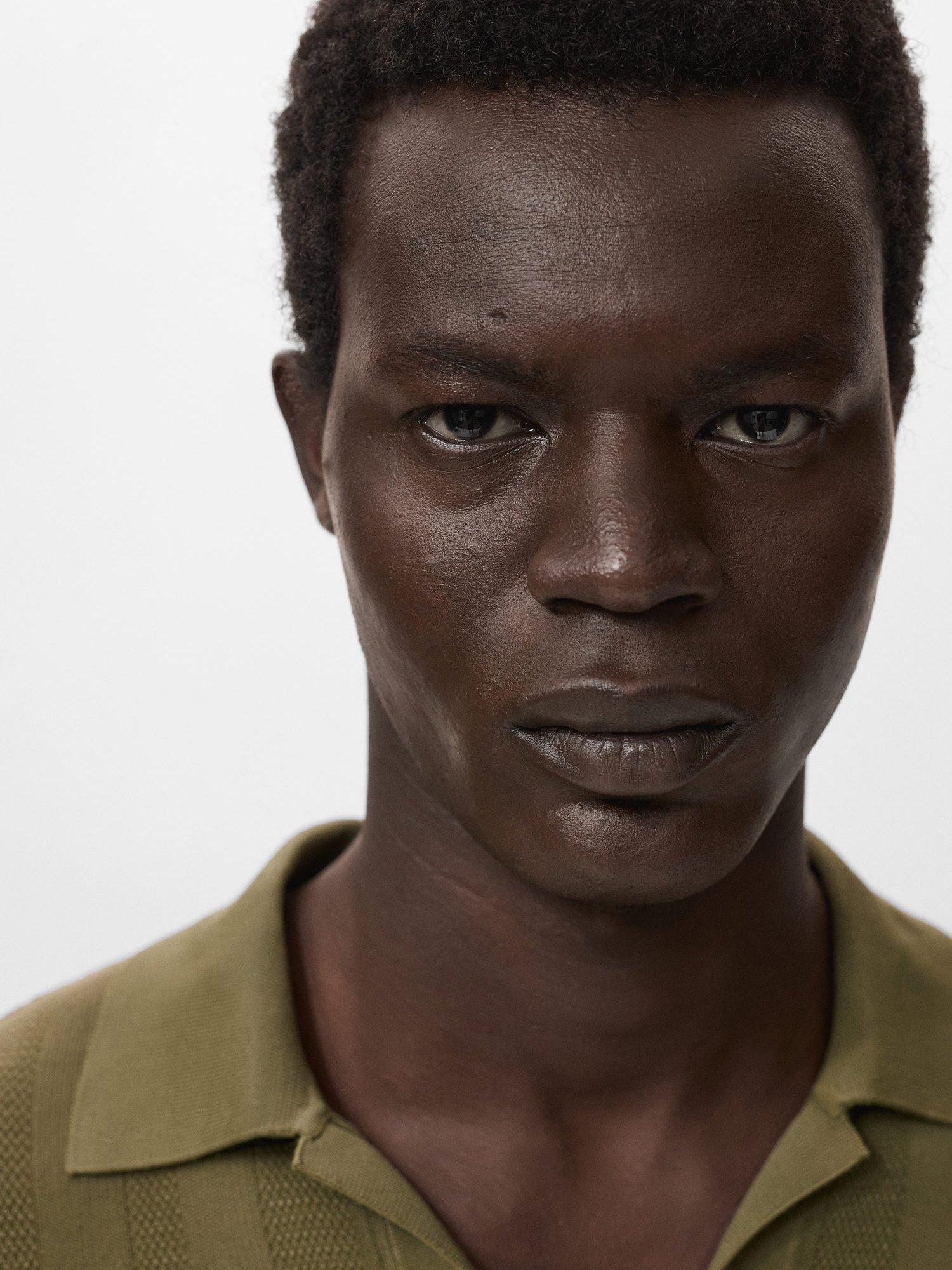 Product image 6 of 8, which shows Mango Manfio Polo Shirt, Khaki, S