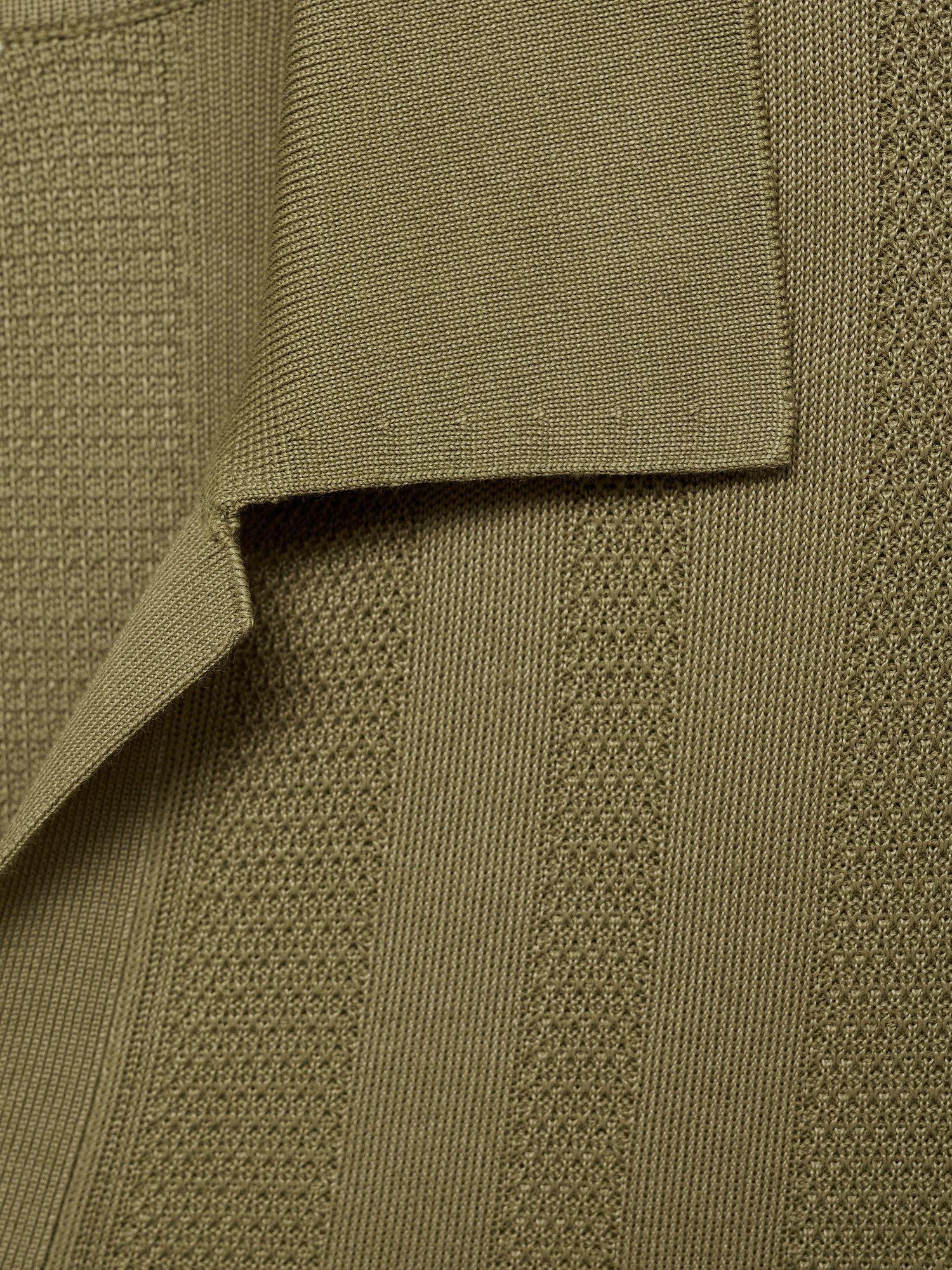 Product image 8 of 8, which shows Mango Manfio Polo Shirt, Khaki, S