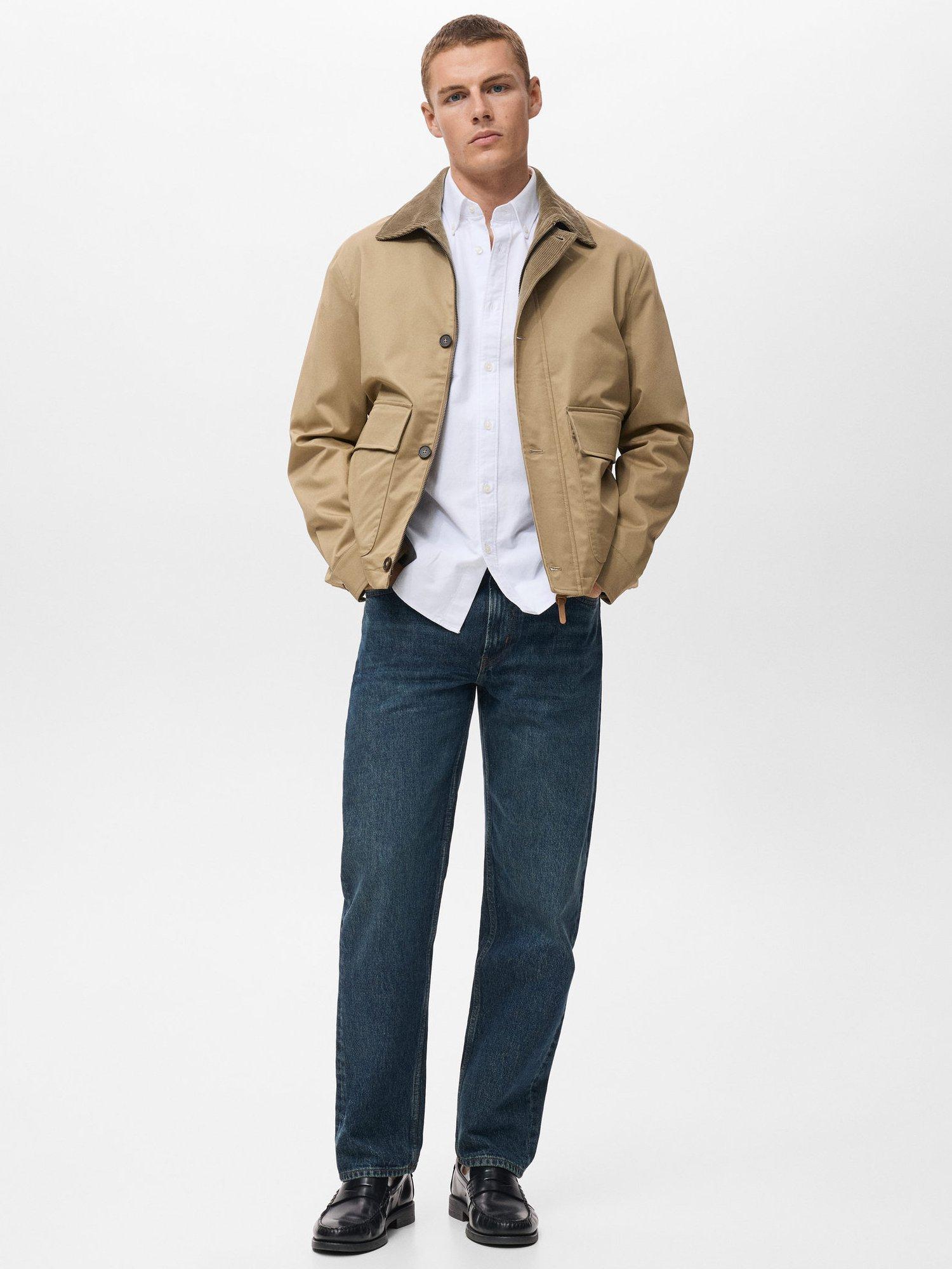 Product image 2 of 8, which shows Mango Cotton Oxford Shirt, White, L