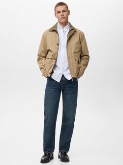 Mango Cotton Oxford Shirt, White - view 2, White