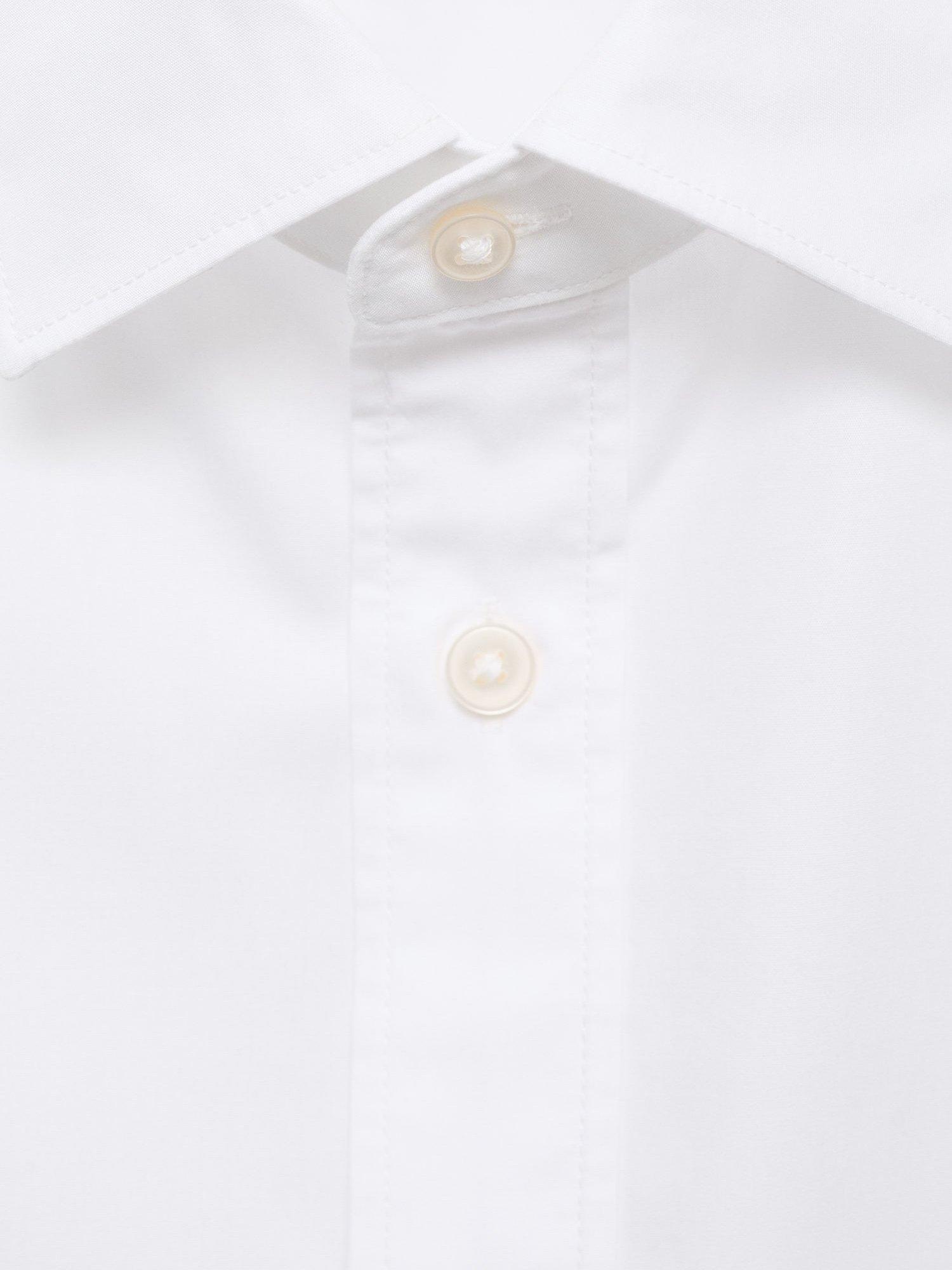 Product image 8 of 8, which shows Mango Play Cotton Regular Fit Shirt, White, XS