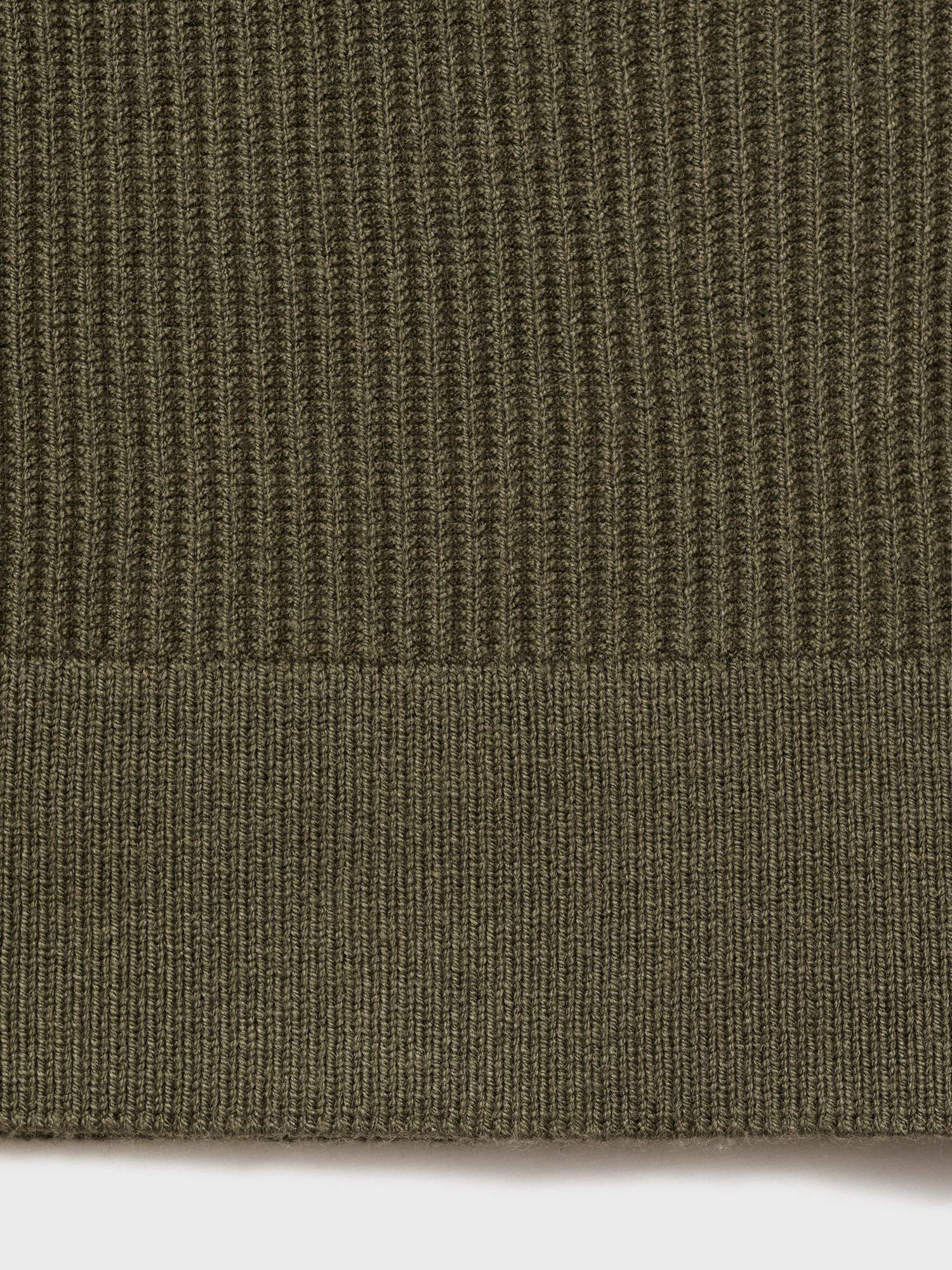 Product image 5 of 8, which shows Mango Antigua Crew Neck Jumper, Dark Green, M