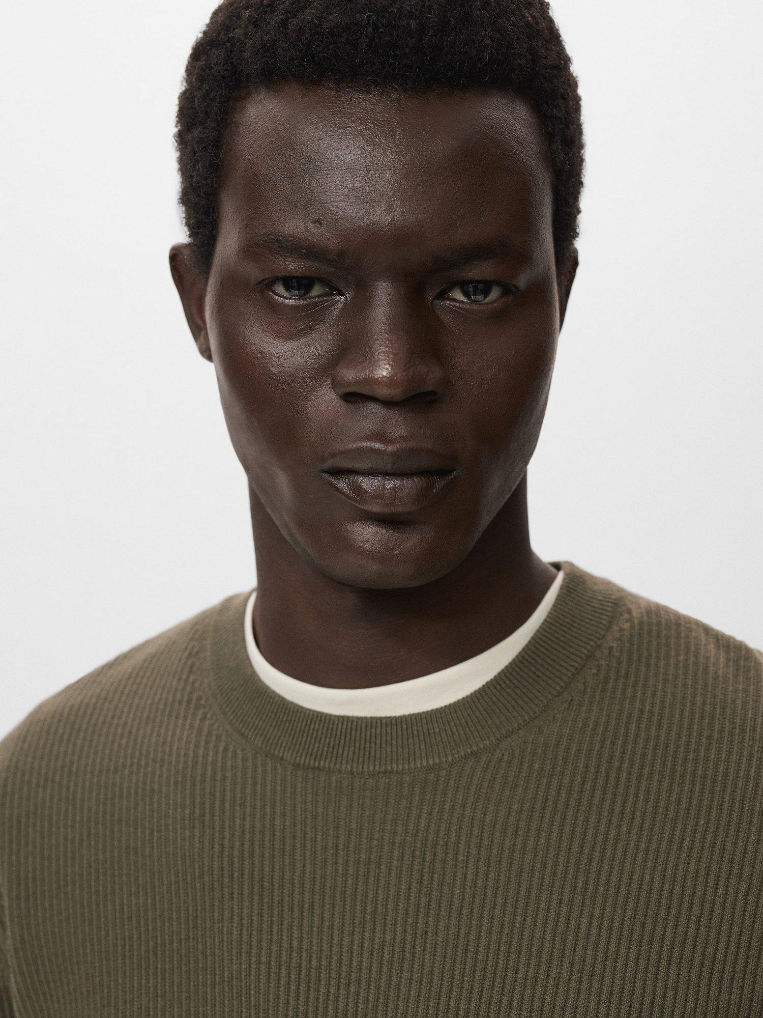 Product image 6 of 8, which shows Mango Antigua Crew Neck Jumper, Dark Green, M