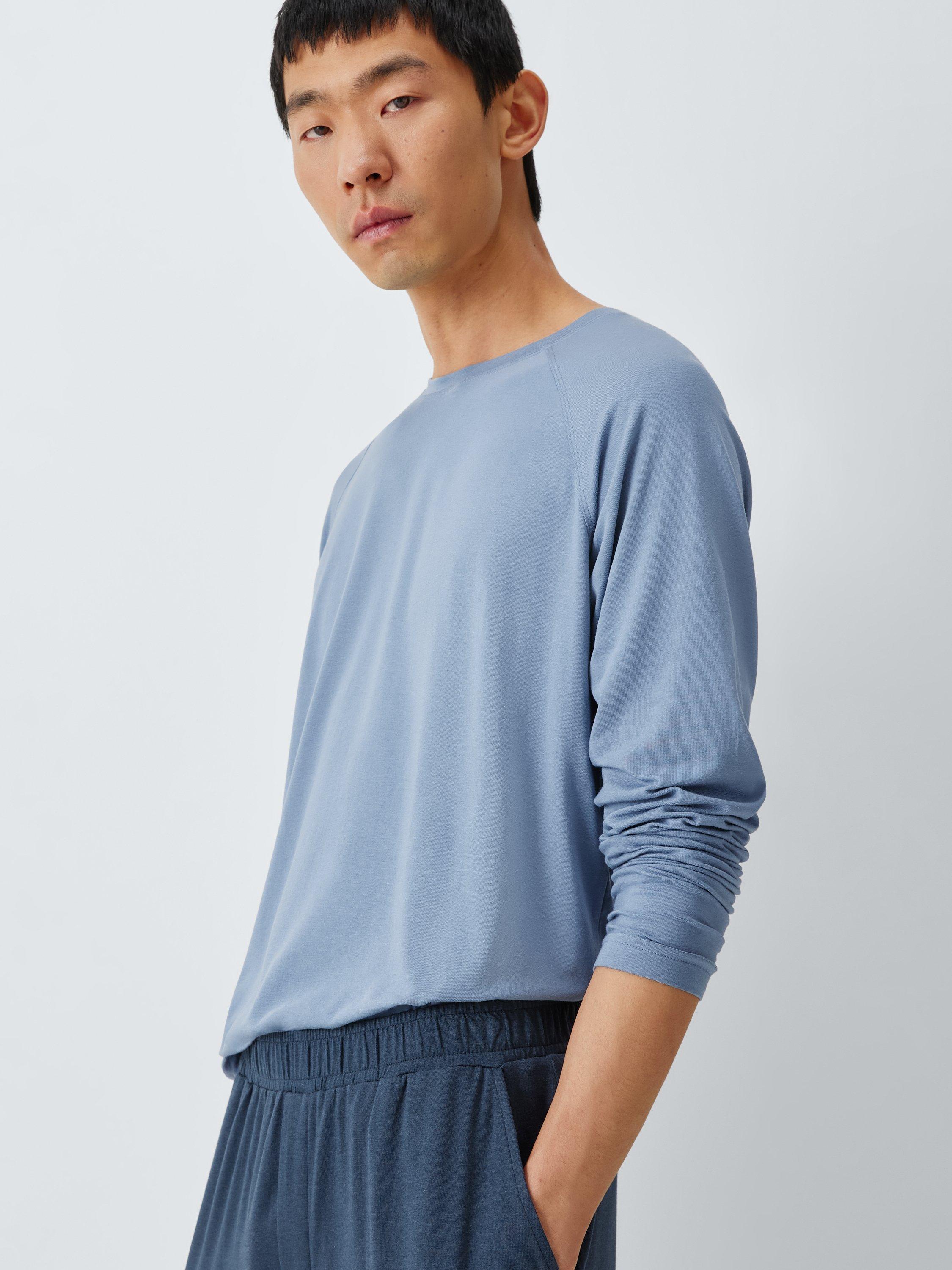 Product image 5 of 6, which shows John Lewis Jersey Lounge Trousers, Blue Navy, S