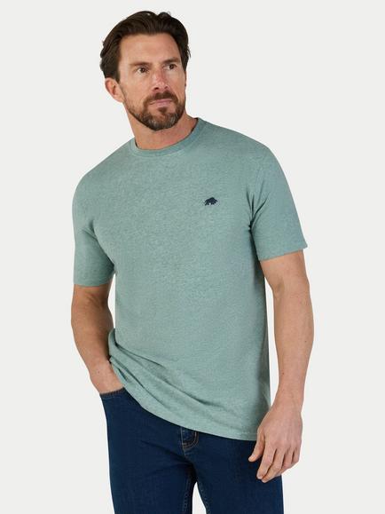 Raging Bull Classic T-Shirt, Green Marl