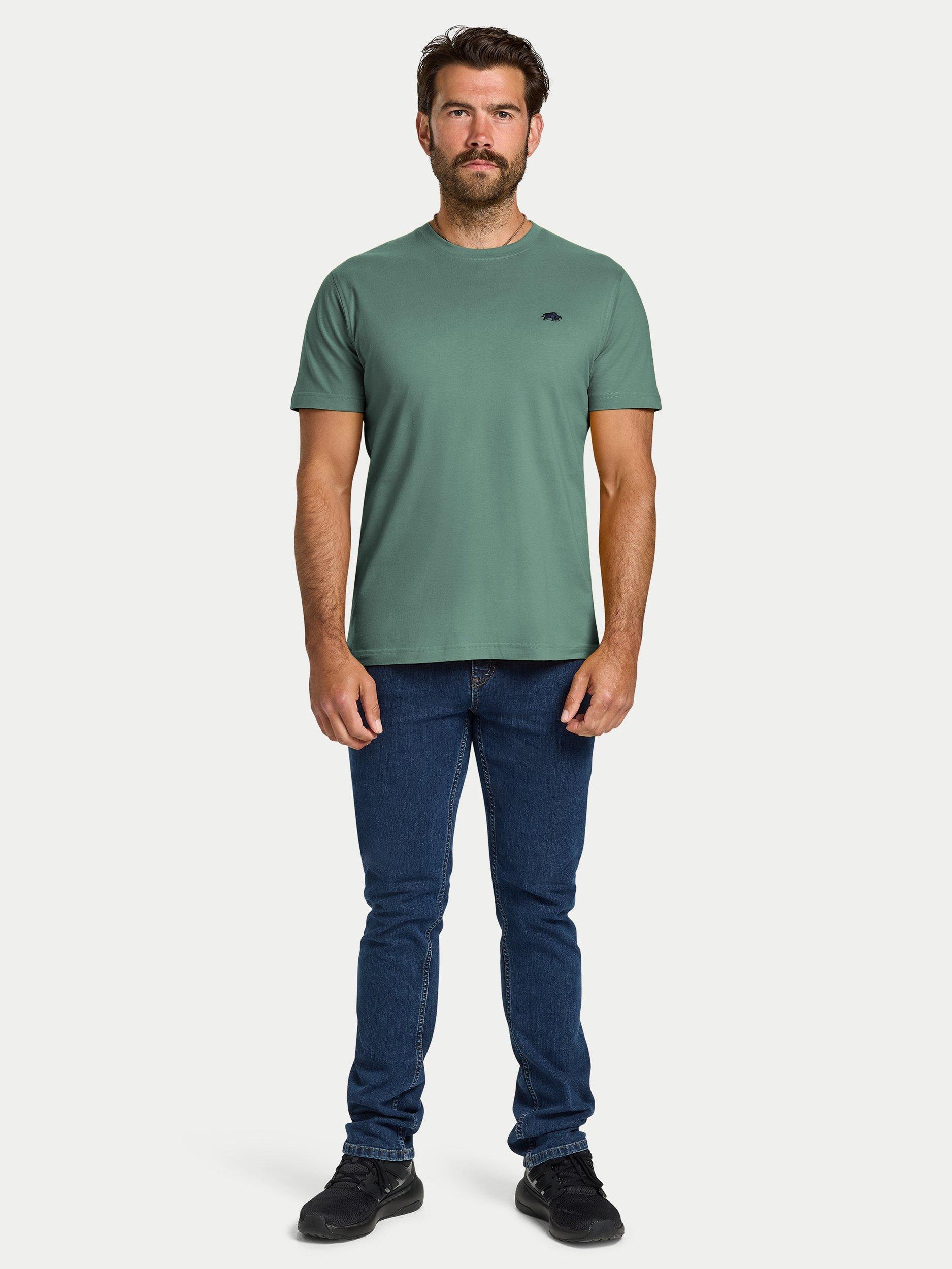 Product image 5 of 5, which shows Raging Bull Classic T-Shirt, Green Marl, S