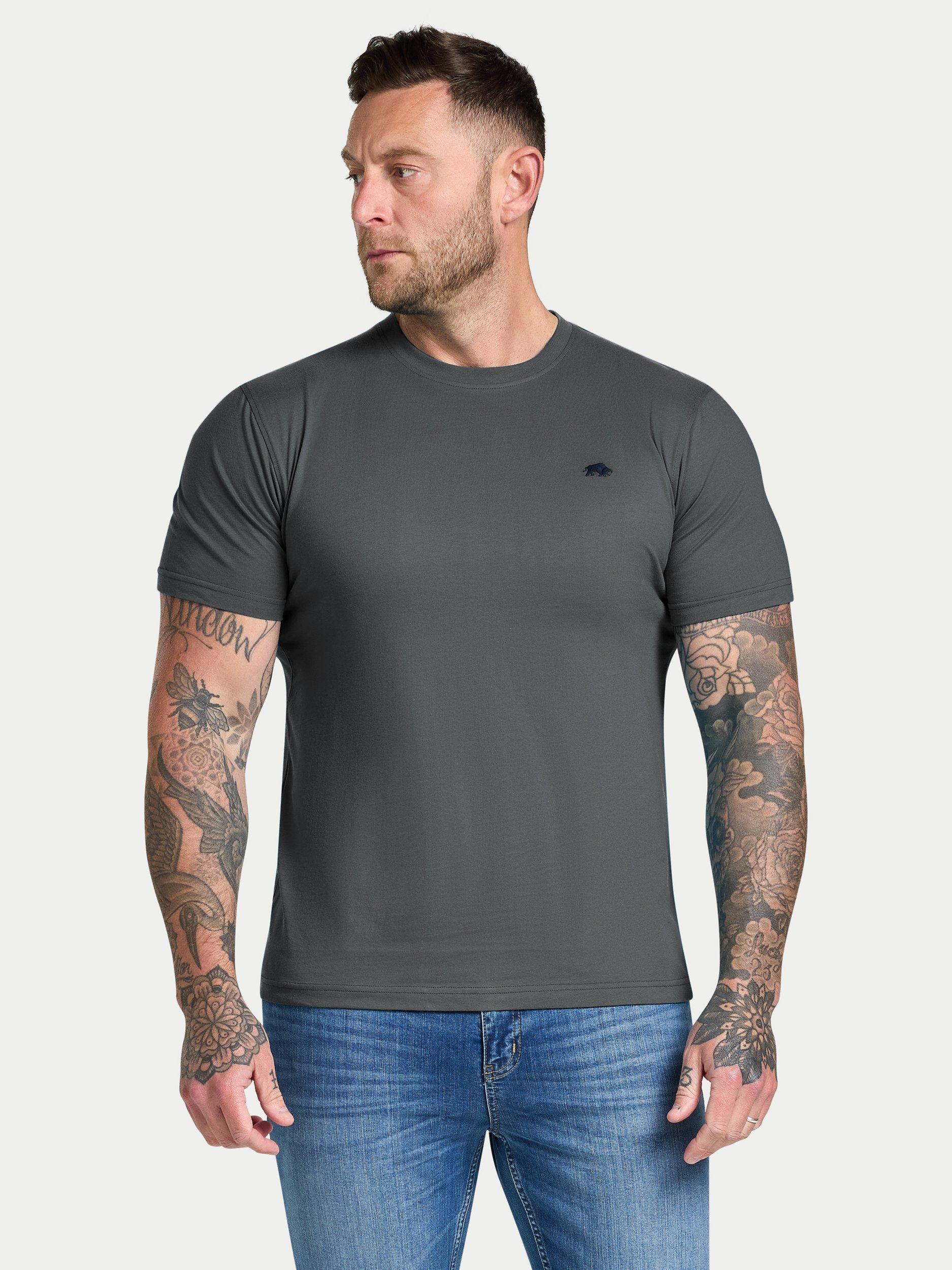 Product image 1 of 5, which shows Raging Bull Classic T-Shirt, Charcoal, S