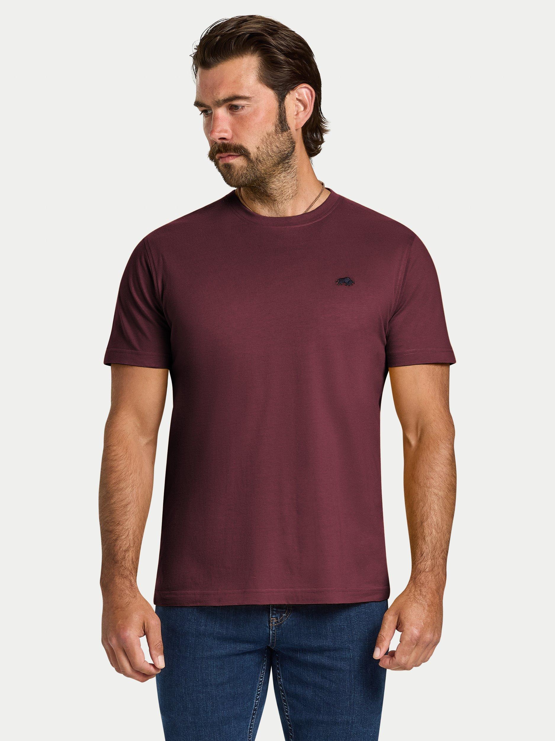 Product image 1 of 5, which shows Raging Bull Classic T-Shirt, Claret, S