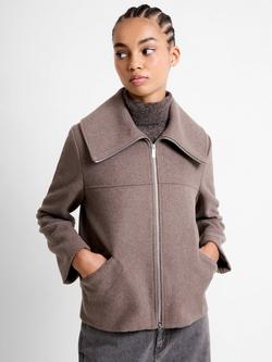 French Connection Devita Collared Coat, Light Brown, Light Brown