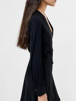 French Connection Levent Crepe Mini Dress, Black - view 2, Black