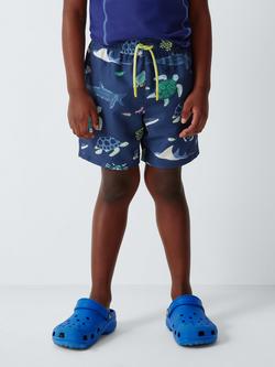 John Lewis Kids' Deep Sea Swim Shorts, Navy, Navy