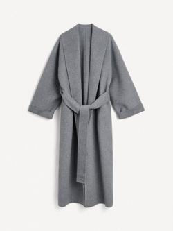 By Malene Birger Trullem Wool Blend Longline Coat - view 2, Grey