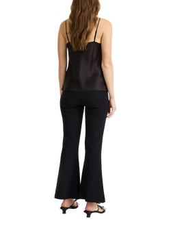 By Malene Birger Vilanna Flared Crop Trousers, Black - view 2, Black