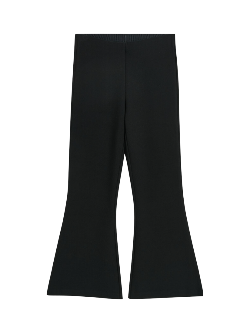 Product image 3 of 4, which shows By Malene Birger Vilanna Flared Crop Trousers, Black, XS