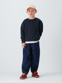 John Lewis Kids' Crew Neck Sweatshirt, Navy - view 2, Navy