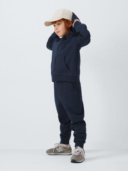 John Lewis Kids' Zip Through Hoodie, Navy - view 2, Navy